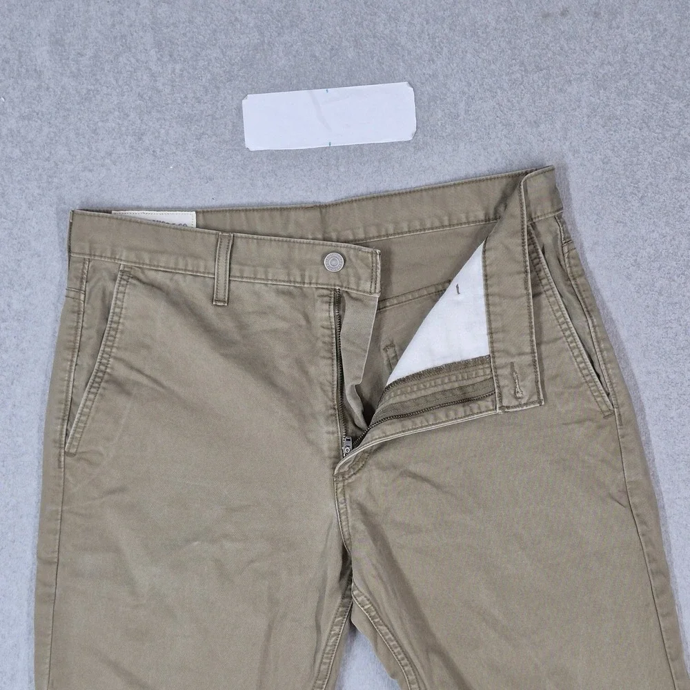 Levi's 511 Men Pants 34X30 Olive Green Slim Chino Twill 28